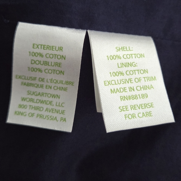 Lilly Pulitzer Carlton Shift Navy Dress with Embellished Neckline Size 6 - Picture 13 of 13